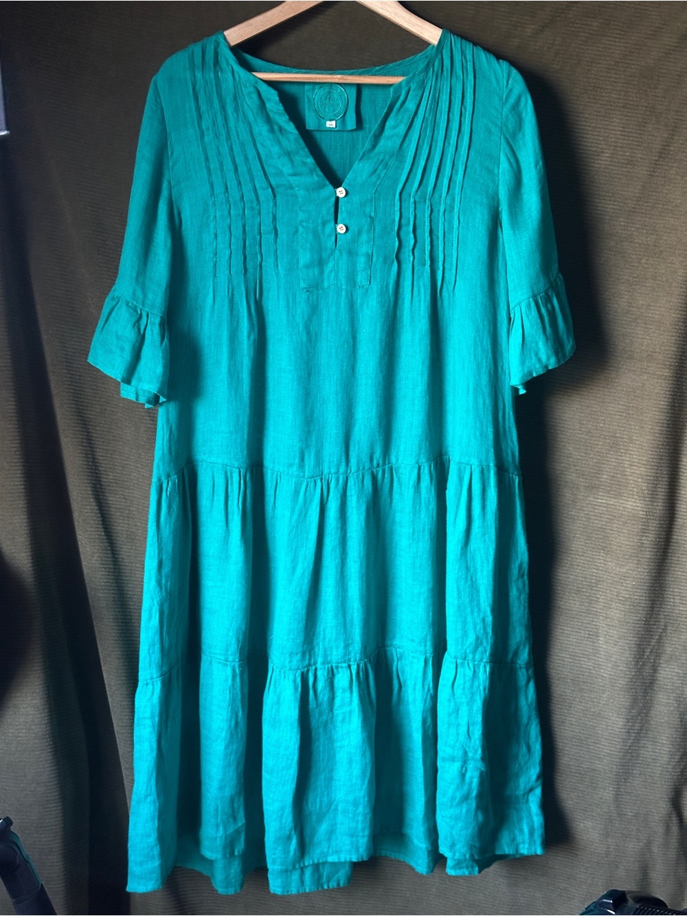 ZYGA 100% Linen Dress Size 38